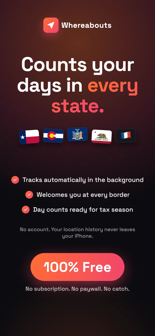 Whereabouts counts your days in every state
